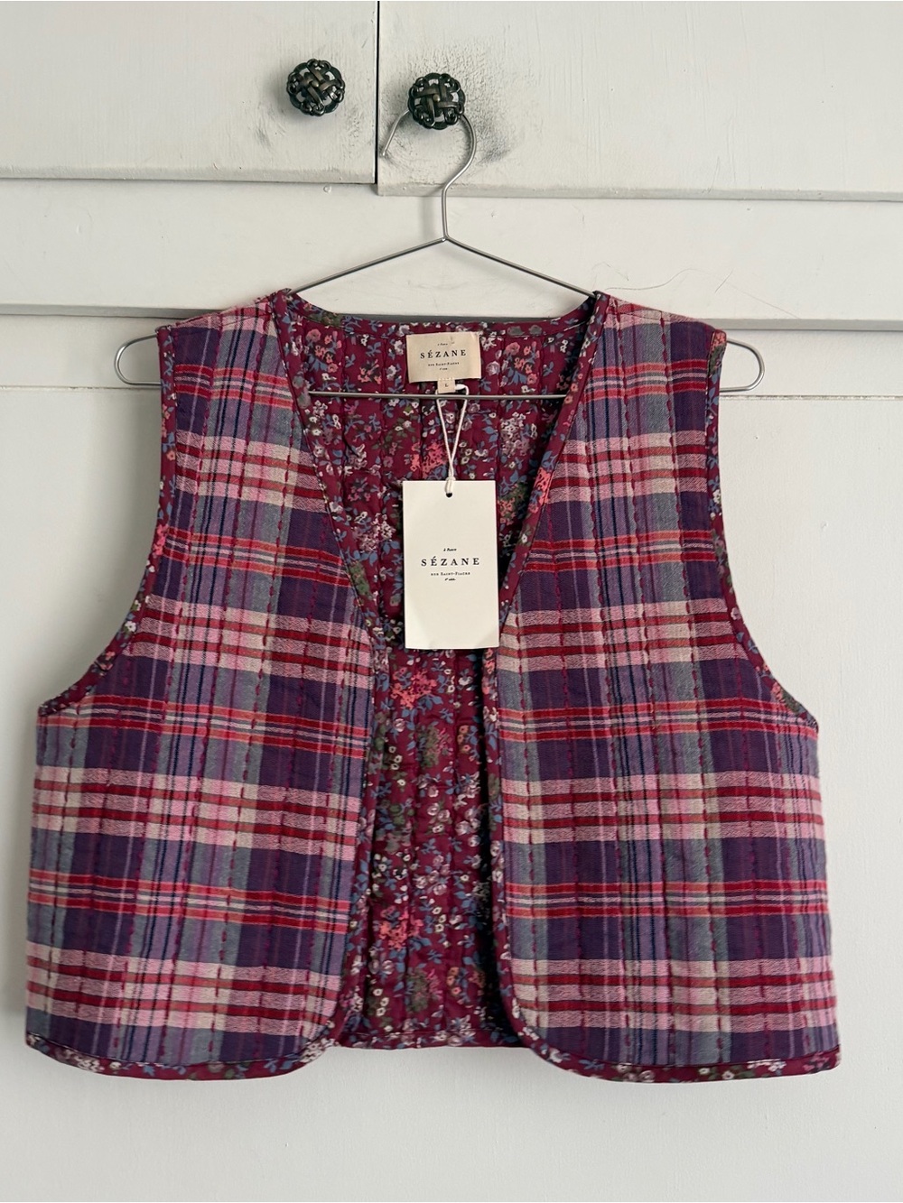 Sezane Blair Reversible Vest Jacket